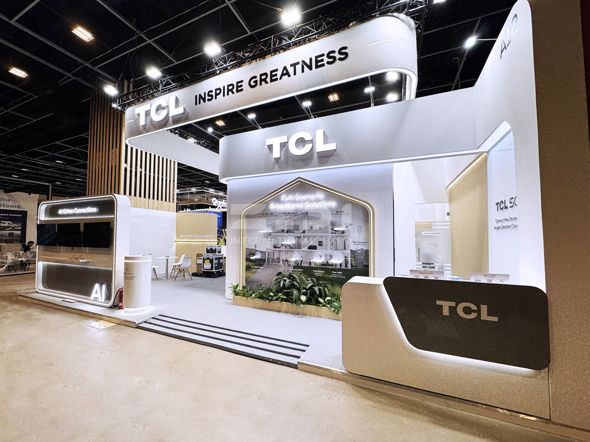 法國巴黎寬帶展臺制作